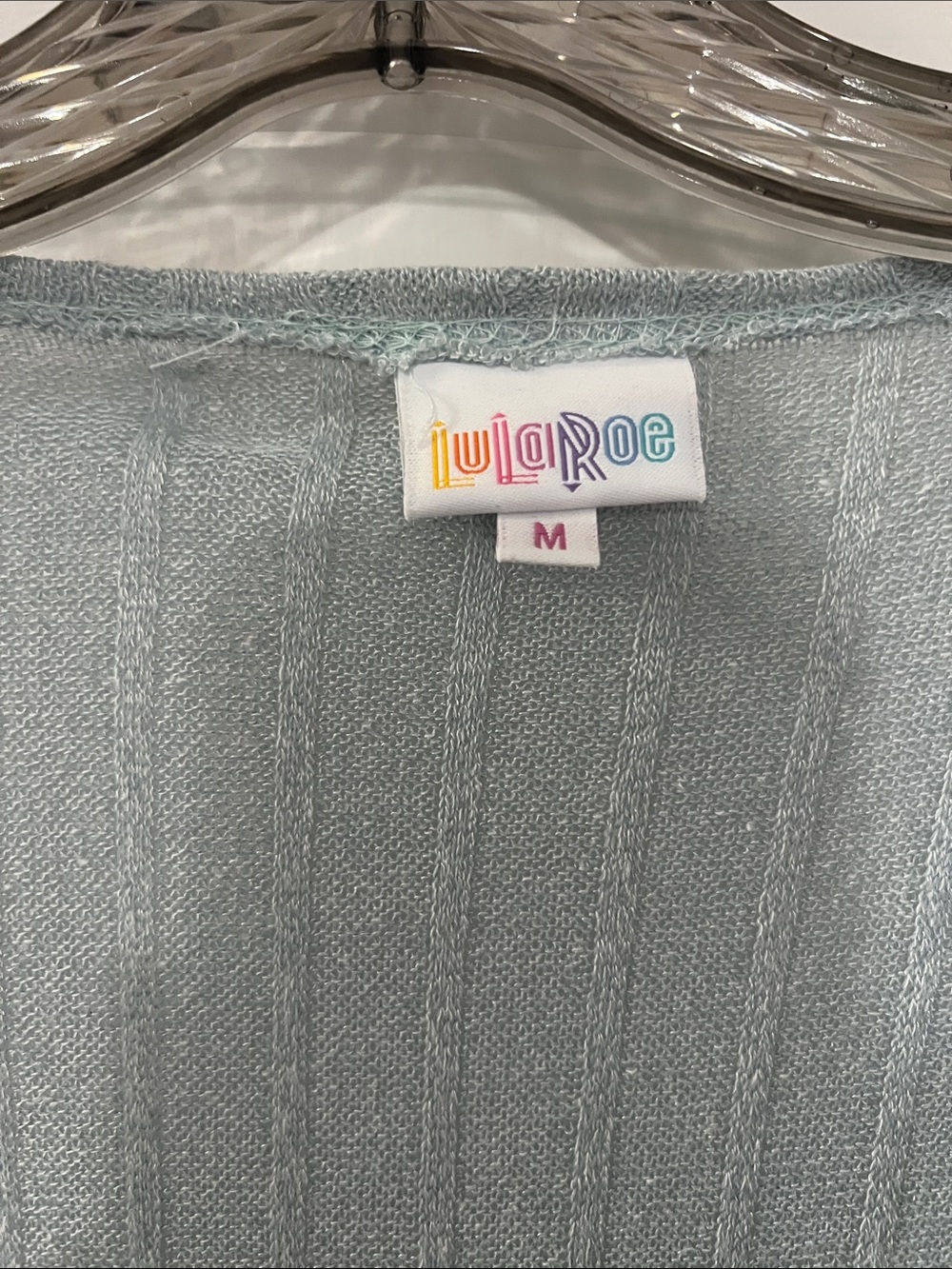 Lula Roe Light Blue Cardigan - Picture 2 of 3
